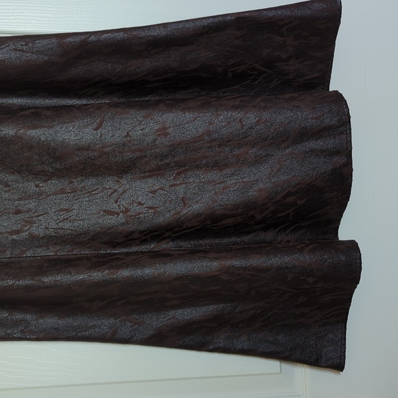 Vintage Hiroko Brown Skirt with patterned details - Picture 9 of 12